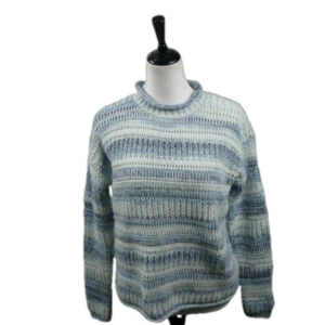 Time and Tru Soft Blue Toned Crew Neck Sweater Size Small